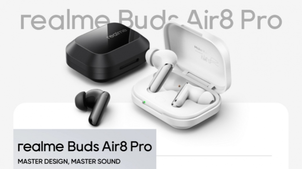 ANC 55 dB, Realme Buds Air 8 Pro Tawarkan Baterai Hingga 50 Jam di Kisaran Rp1,3 Jutaan
