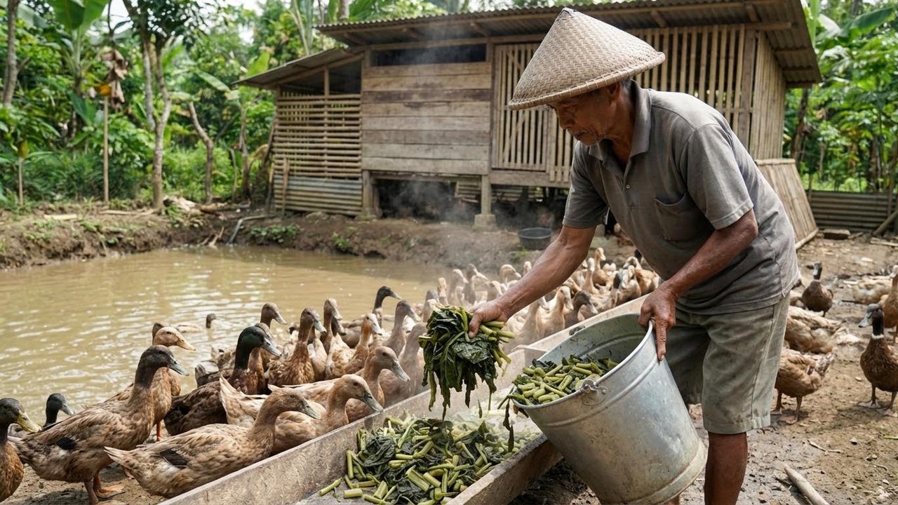 Fermentasi Limbah Dapur Bikin Pakan Bebek Lebih Awet, Biaya Pakan Bisa Lebih Ringan