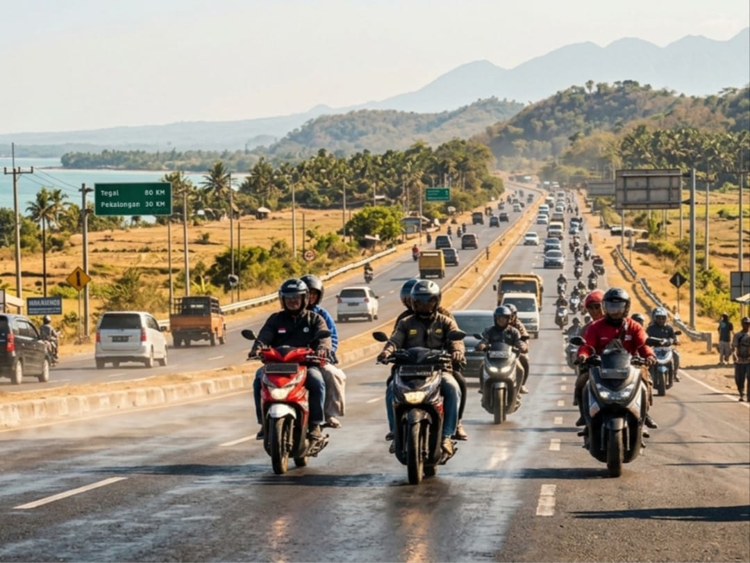 Saat Terik 35 Derajat, Motoran Bisa Picu Dehidrasi Hingga Micro Sleep Dalam Hitungan Detik