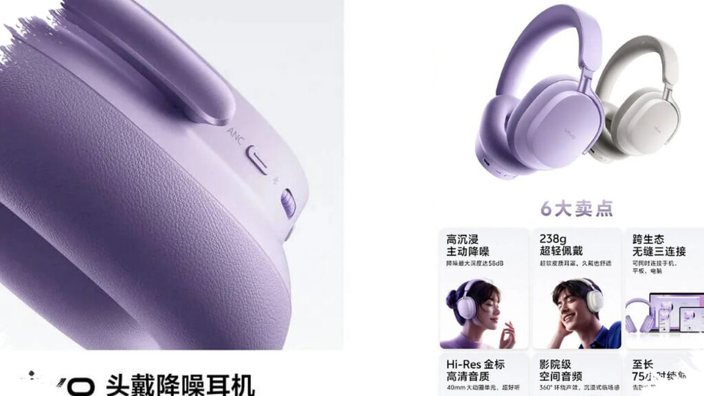 Vivo Siapkan Headphone Over-Ear dengan Koneksi ke 3 Perangkat, Praktis untuk Ponsel Hingga Laptop
