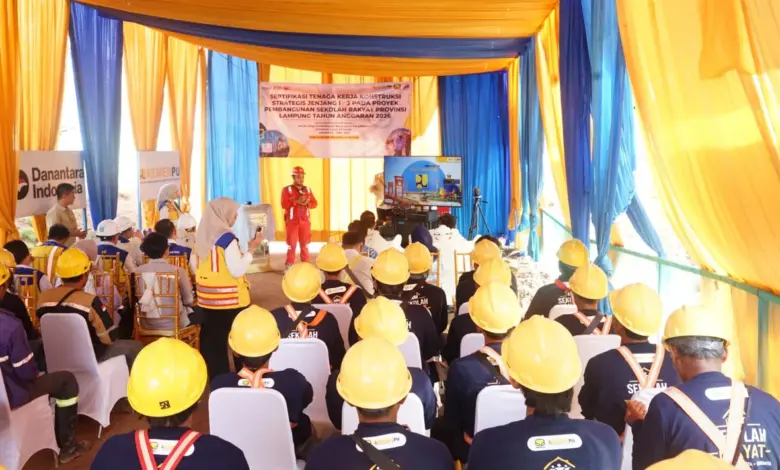 Ratusan Pekerja Sekolah Rakyat Lampung Disertifikasi Onsite, Brantas Abipraya Kejar Mutu dan Tepat Waktu