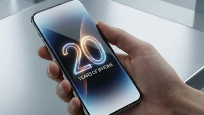 Apple Siapkan iPhone 20 Tanpa Tombol, Layar Lengkung Empat Sisi Jadi Andalan