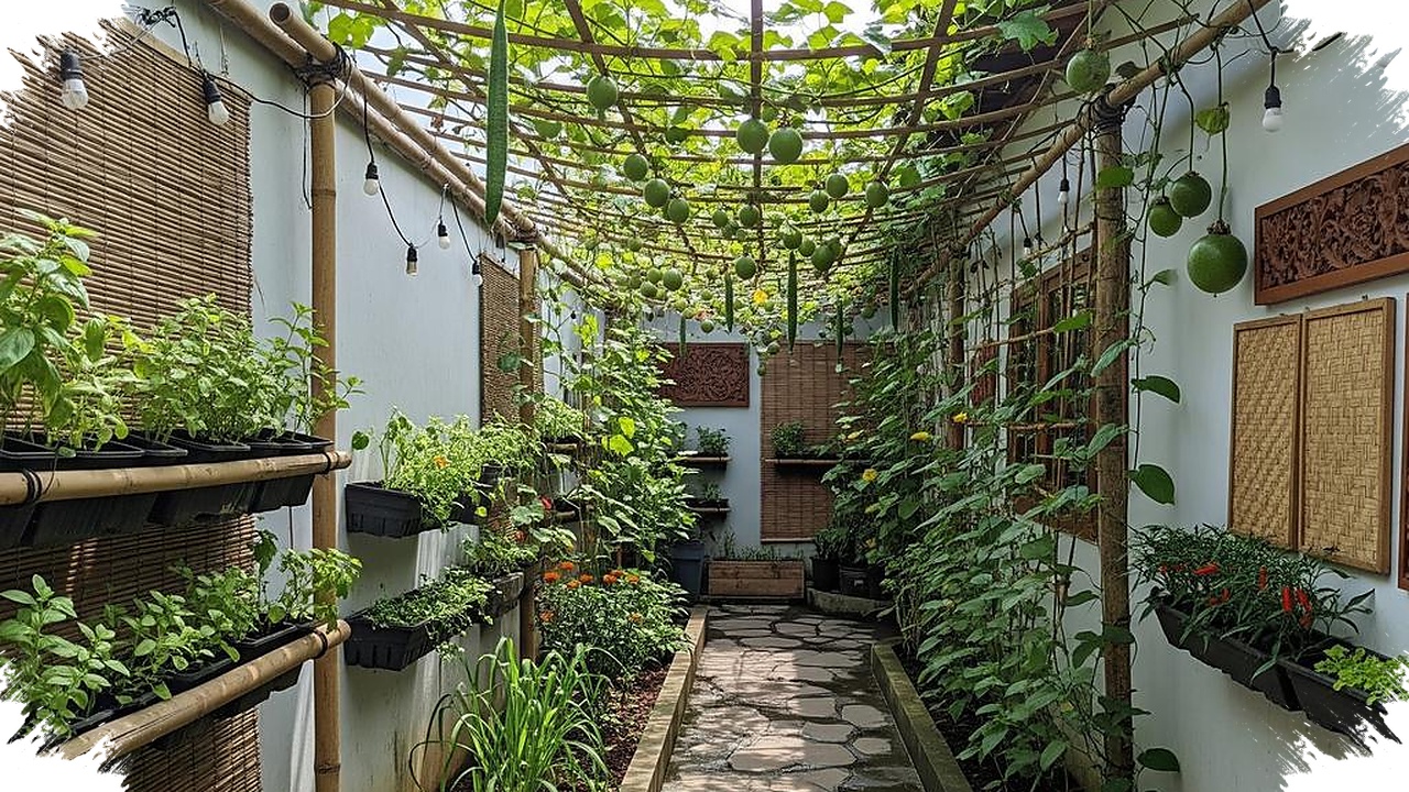 Kebun Rambat Ubah Lorong Rumah Menjadi Teduh Dan Tetap Menghasilkan Panen