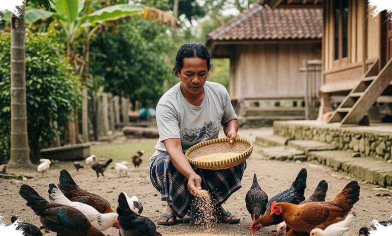 Campuran Pakan Murah Untuk Ayam Kampung Usia 1–3 Bulan, Lebih Cepat Berisi Tanpa Boros