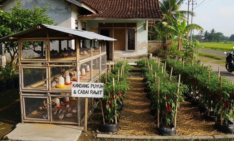 Puyuh dan Cabai Rawit di Satu Pekarangan, 8 Susunan yang Mengubah Lahan Sempit Jadi Produktif