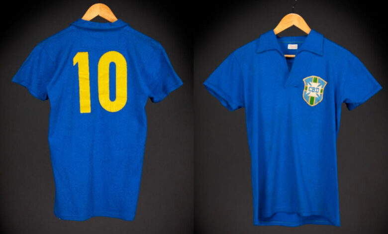 Jersey Didi Sisa Final Piala Dunia 1958, Warisan Pelé Kini Menuju Rp107 Miliar