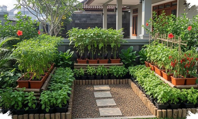 9 Ide Kebun Sayur Depan Rumah, Bikin Halaman Tetap Lapang dan Tertata Rapi