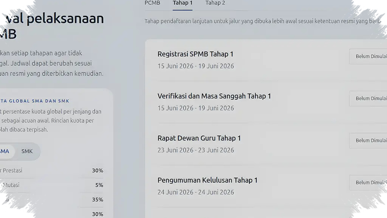 NIK Belum Sinkron Bisa Mengunci Akun, Pendaftaran SPMB Jabar 2026 Dibuka 15 Juni