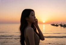 Gemini AI Bikin Foto Pantai Saat Senja Terlihat Sinematik, Wajah Tetap Alami