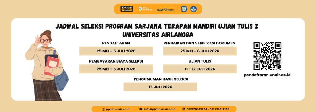 Hanya Sampai 21 Juli, Pendaftaran S2 Dan Profesi Unair 2026 Dibuka Dengan Jadwal Padat