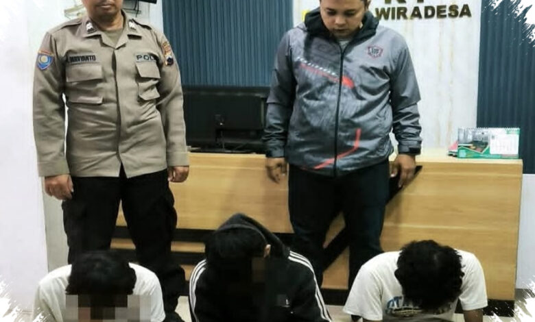 Warga Wiradesa Gagalkan Dugaan Tawuran Tengah Malam, Tiga Remaja Bersajam Diamankan