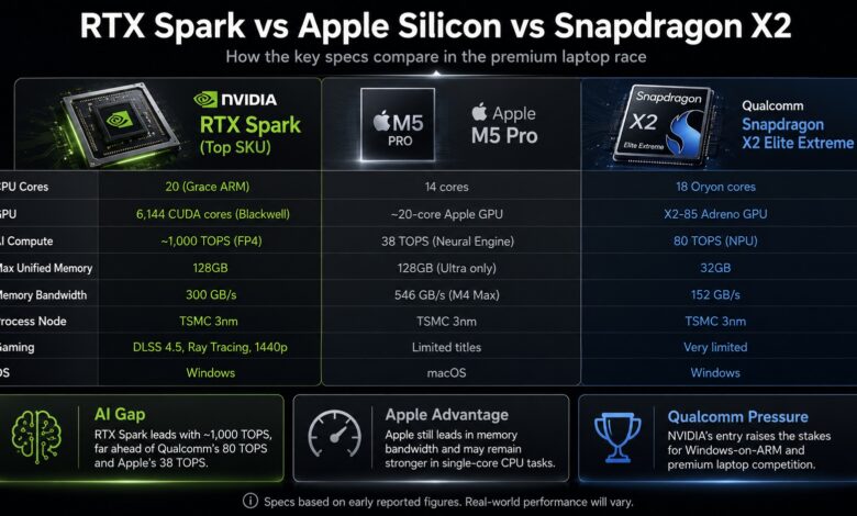 Nvidia RTX Spark Ancam Dominasi Qualcomm di Windows ARM, Snapdragon X2 Elite Belum Tenang