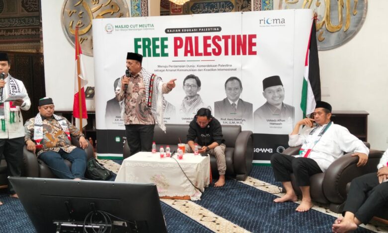 Masjid Cut Meutia Jadi Pusat Suara Palestina, Tokoh Agama Dan Dubes Hadir Di Jakarta