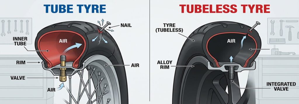 Ban Tubeless Lebih Aman Saat Tertusuk, Ban Biasa Tetap Menang Di Biaya Dan Kemudahan