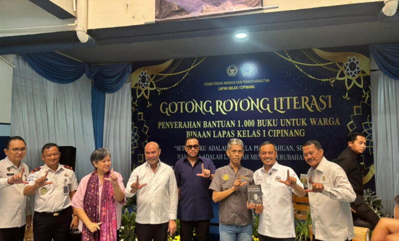 1.170 Buku Disalurkan Ke Lapas Cipinang, NasDem Ajak Warga Binaan Menulis Ulang Masa Depan