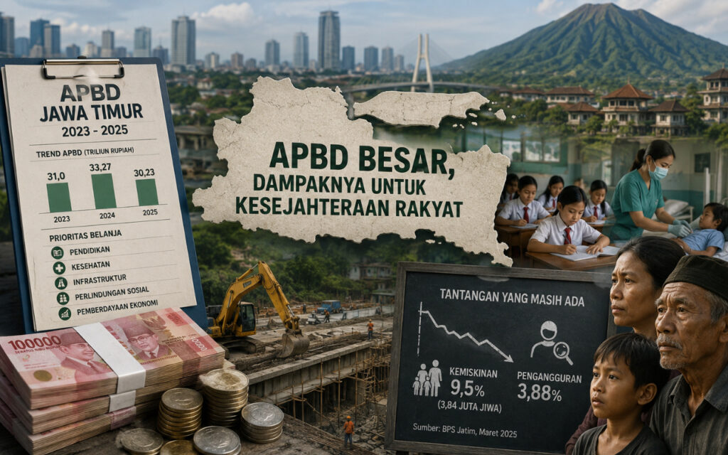 Rp35 Triliun APBD Jawa Timur, Mengapa Manfaatnya Belum Selalu Terasa di Warga?