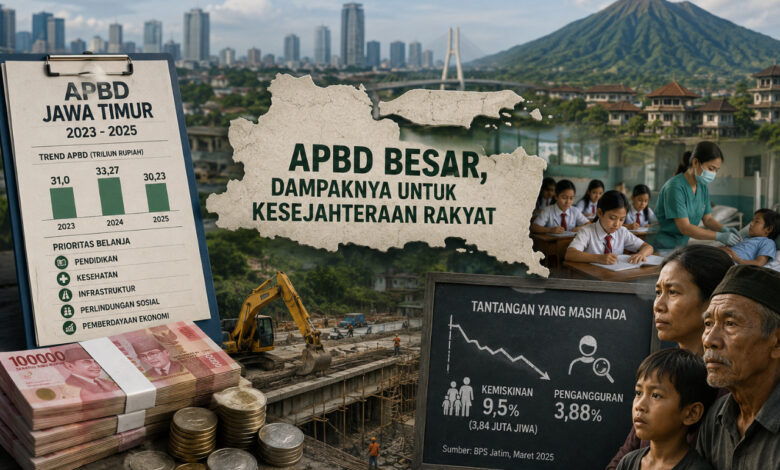Rp35 Triliun APBD Jawa Timur, Mengapa Manfaatnya Belum Selalu Terasa di Warga?