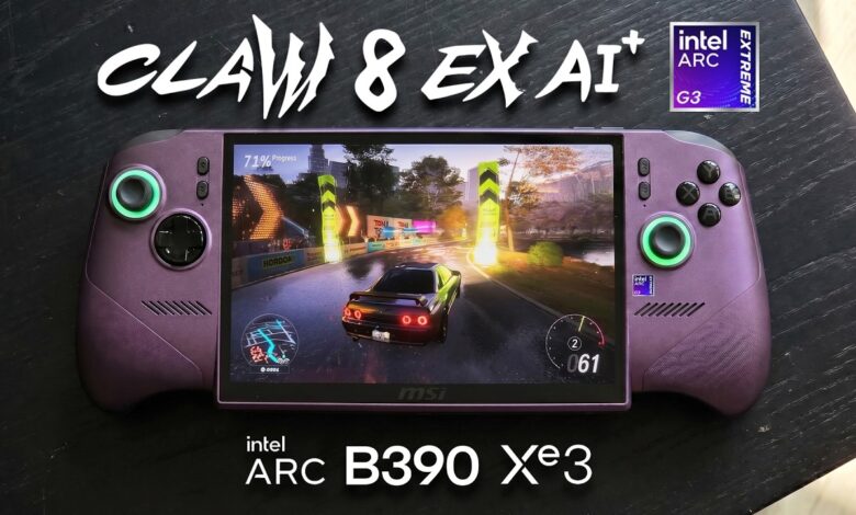 Intel Turun Ke Handheld Gaming Lewat MSI Claw 8 EX AI+, Siap Menantang AMD