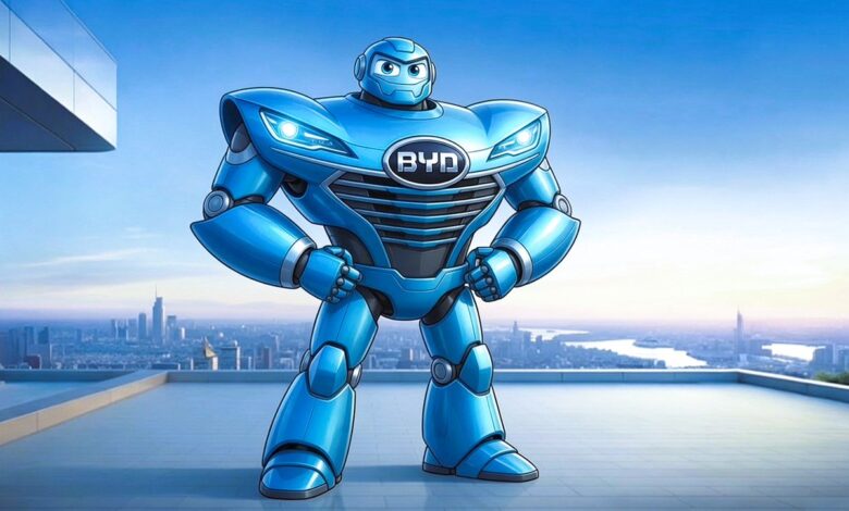 BYD Buka Jalur Baru Untuk Robot Humanoid, Diler Mobil Ikut Jadi Etalase Teknologi