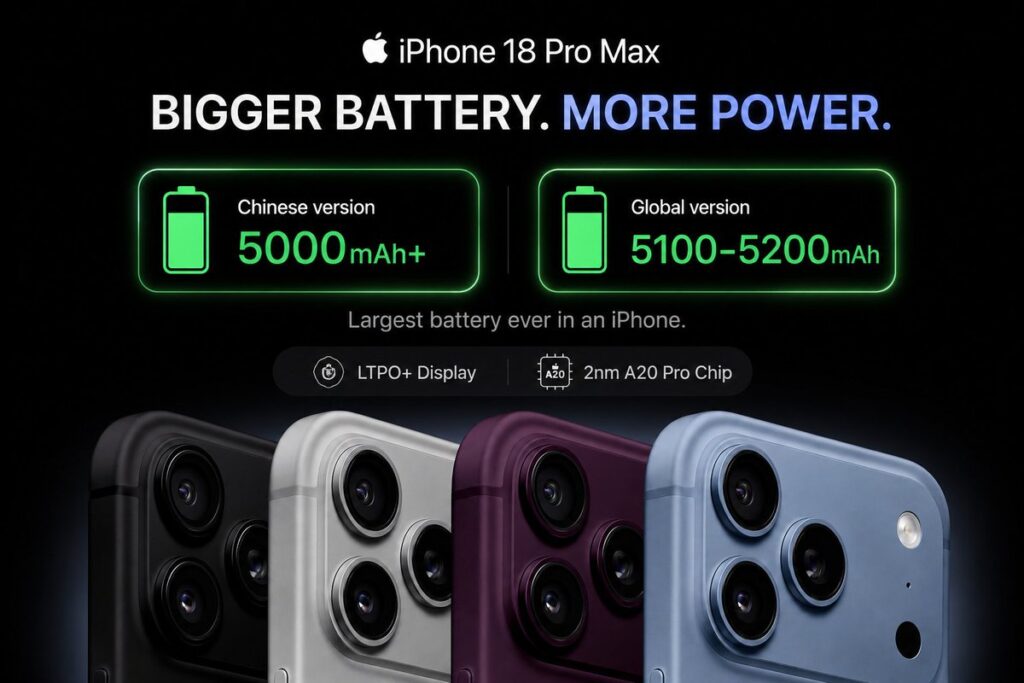 Chip 2 Nanometer dan Kamera Baru, iPhone 18 Pro Masih Dipisah Kapasitas Baterainya per Pasar