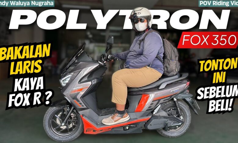 Tembus 95 Km/Jam dan 130 Kilometer Sekali Cas, Polytron Fox 350 Siap Jadi Andalan Harian
