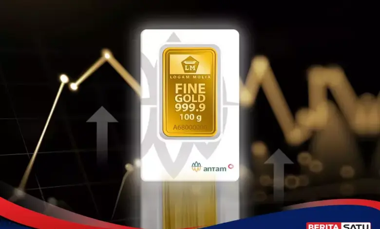 Harga Emas Antam Masih Tertahan Di Rp 2,738 Juta Per Gram, Belum Pulih Usai Koreksi Tajam