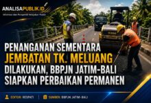 BBPJN Siapkan Perbaikan Permanen Jembatan Tk. Meluang, Jalur Denpasar–Gilimanuk Tetap Aman Dilewati