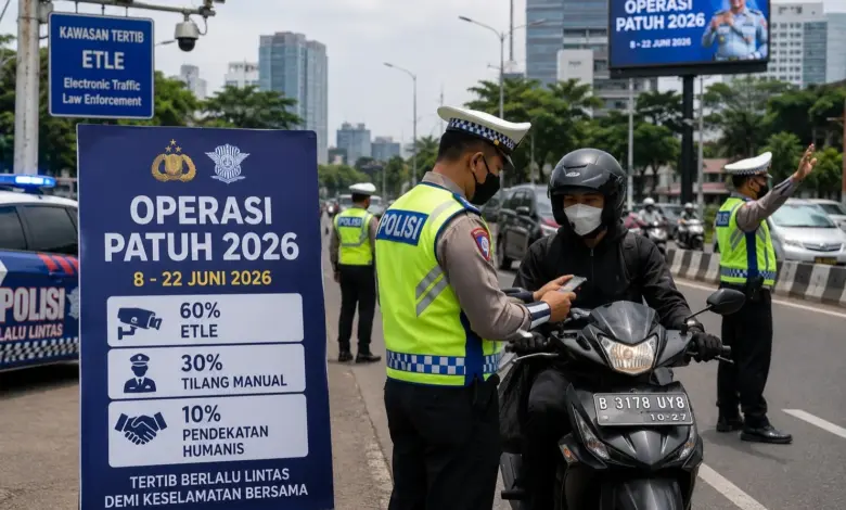 Tilang Manual Tetap Jalan Saat Operasi Patuh 2026, ETLE Drone Ikut Memburu Pelanggar Berisiko