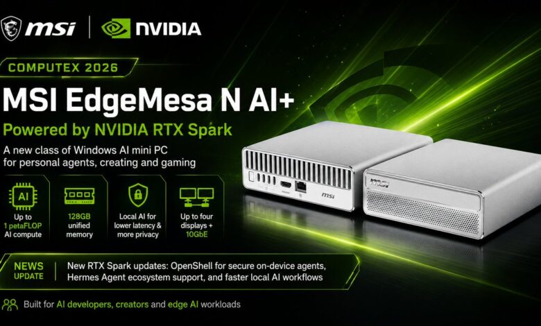 Mini PC MSI Ini Siap Lawan Mac Studio, Fokusnya Komputasi AI Lokal di Meja Kerja