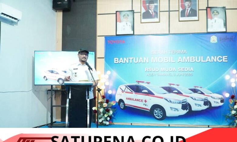 RSUD Muda Sedia Dapat Tiga Ambulans Baru, Layanan Pasca Banjir Aceh Tamiang Didorong Lebih Cepat