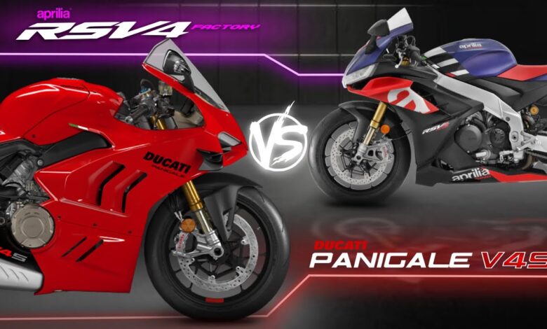 Aprilia RSV4 Factory Unggul Tipis Tenaga, Ducati Panigale V4 S Masih Lebih Buas di Akselerasi
