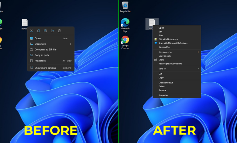 Microsoft Siapkan Menu Klik Kanan Windows 11 Yang Bisa Diatur, Lebih Ringkas dan Cepat Dipakai