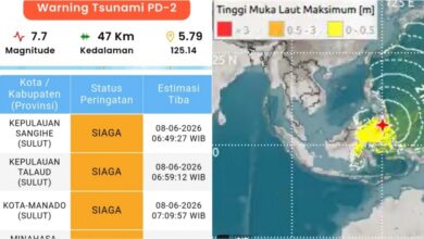 Tsunami Kecil Terpantau Di 9 Wilayah Indonesia, Peringatan Dini BMKG Akhirnya Dicabut