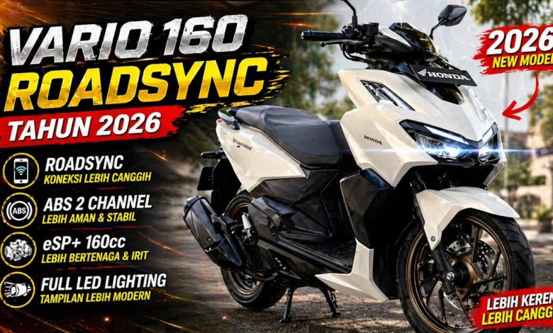 Honda Vario 160 RoadSync 2026, Skutik Harian Ini Mendadak Terasa Kelas Premium