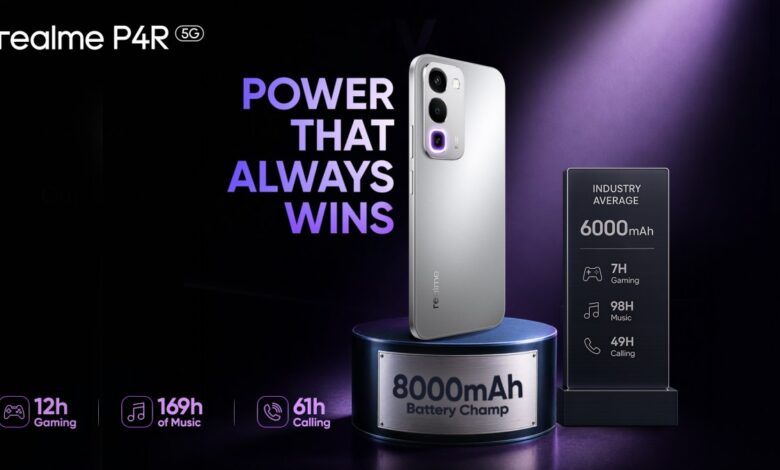 Realme P4R 5G Muncul dengan Baterai 8.000 mAh, Harga Mulai Rp 3,5 Juta