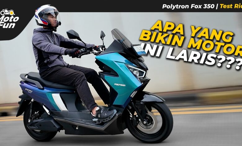 Polytron Fox 350 Makin Menggoda, Skuter Maxi Listrik Ini Tawarkan Fitur Premium