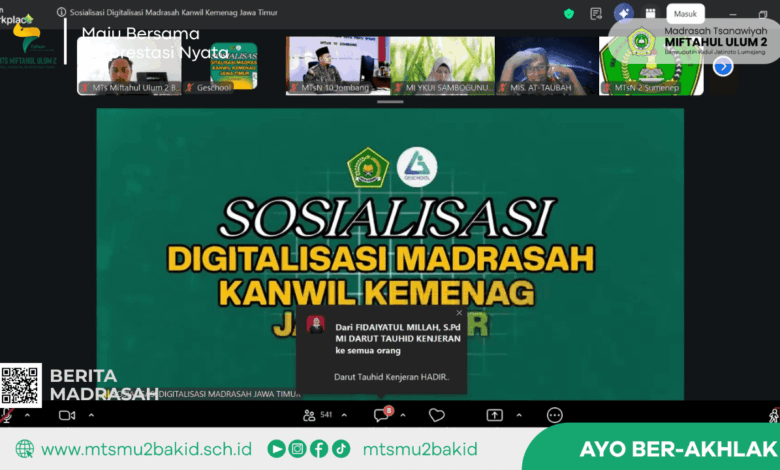 Digitalisasi Madrasah Mulai Menyentuh Layanan Harian, MTs Miftahul Ulum 2 Ambil Sikap