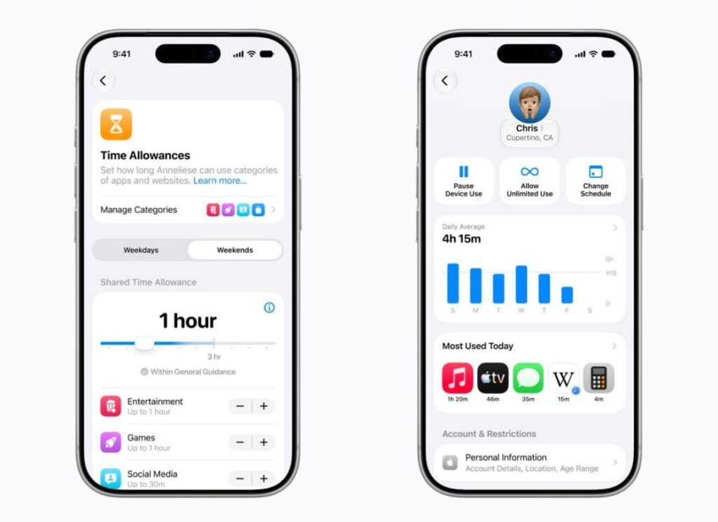 Time Allowance di iPhone, Cara Baru Apple Membatasi Anak Berdasarkan Usia