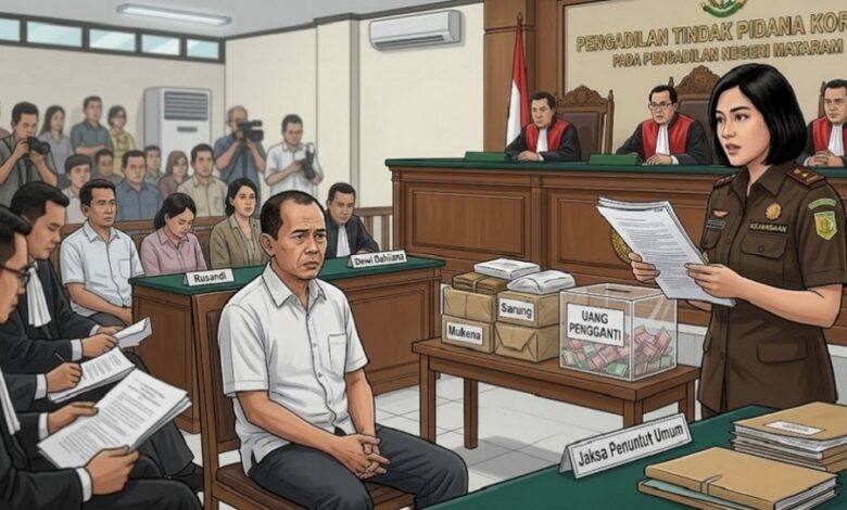 Tuntutan Ringan untuk Eks Legislator NTB, Kasus Sarung dan Mukena Masuk Babak Akhir