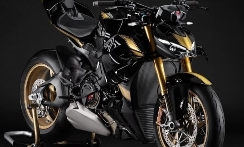 Ducati Streetfighter V4 S 100 Tahun, Kolektor Harus Siap Melihat Livery Hitam-Emas Ini