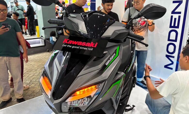 Kawasaki Turun ke Skutik Kompak, Brusky 125 Hadir dengan Harga Rp26,5 Juta
