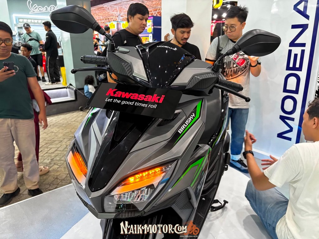 Kawasaki Turun ke Skutik Kompak, Brusky 125 Hadir dengan Harga Rp26,5 Juta
