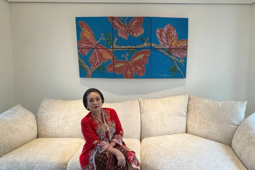 Jakarta Ditemani Lukisan Abstrak Sasya Tranggono, Memori Kota Dibaca dengan Cara Baru