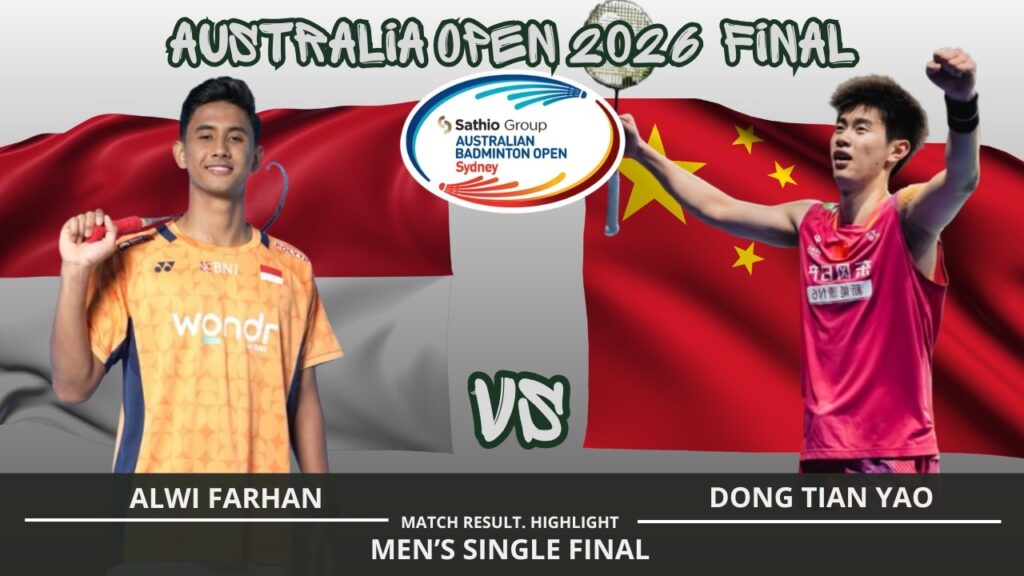 Alwi Farhan Menjawab Pukulan Piala Thomas, Tampil Perkasa di Final Australian Open 2026