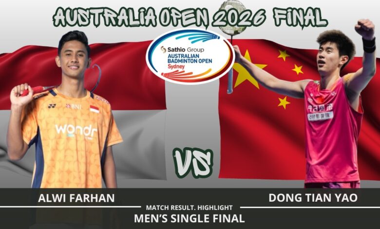 Alwi Farhan Menjawab Pukulan Piala Thomas, Tampil Perkasa di Final Australian Open 2026