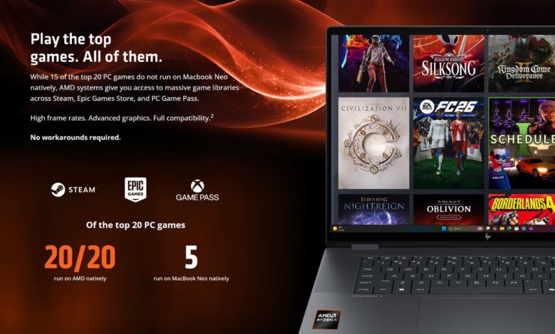 AMD Serang MacBook Neo, Laptop Ryzen Diunggulkan Buat Game dan Multitugas