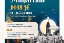 Video Mapping dan Musik Religi Warnai Festival Muharram di Taman Bendera Pusaka