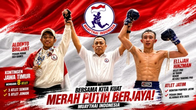 Delapan Petarung Jawa Timur Siap Bawa Beban Besar Indonesia di Muaythai Dunia