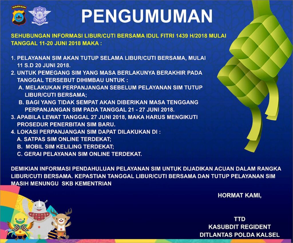 SIM Kedaluwarsa Saat Libur Tahun Baru Islam, Polri Beri Celah Perpanjangan Sehari