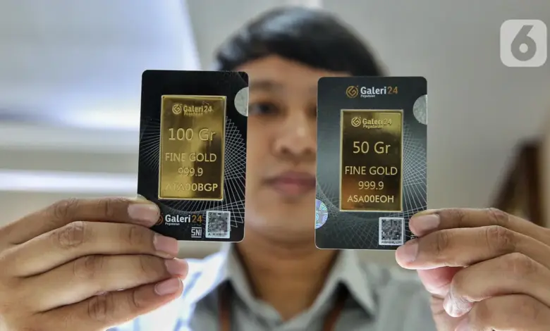 Antam Masih Paling Mahal, Harga Emas Pegadaian Bertahan Tanpa Bergerak